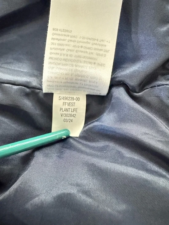 Old Navy Green Puffer Vest Kids Size M (8) Water-Resistant Lightweight - Picture 7 of 9